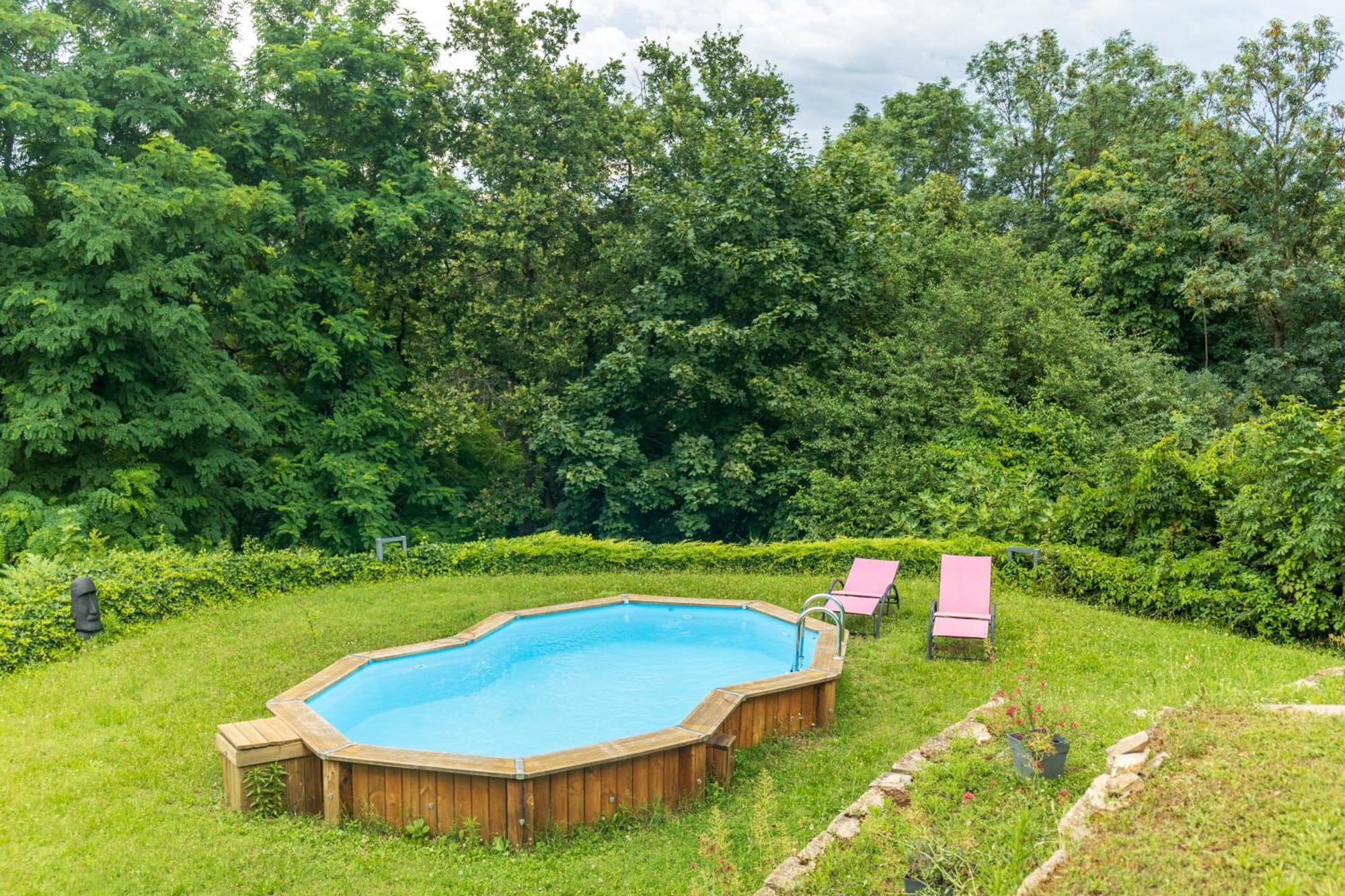 Comme Dans Un Ecrin - T2 De 50 M² Avec Jardin, Terrasse Et Piscine Daire Vernaison Dış mekan fotoğraf